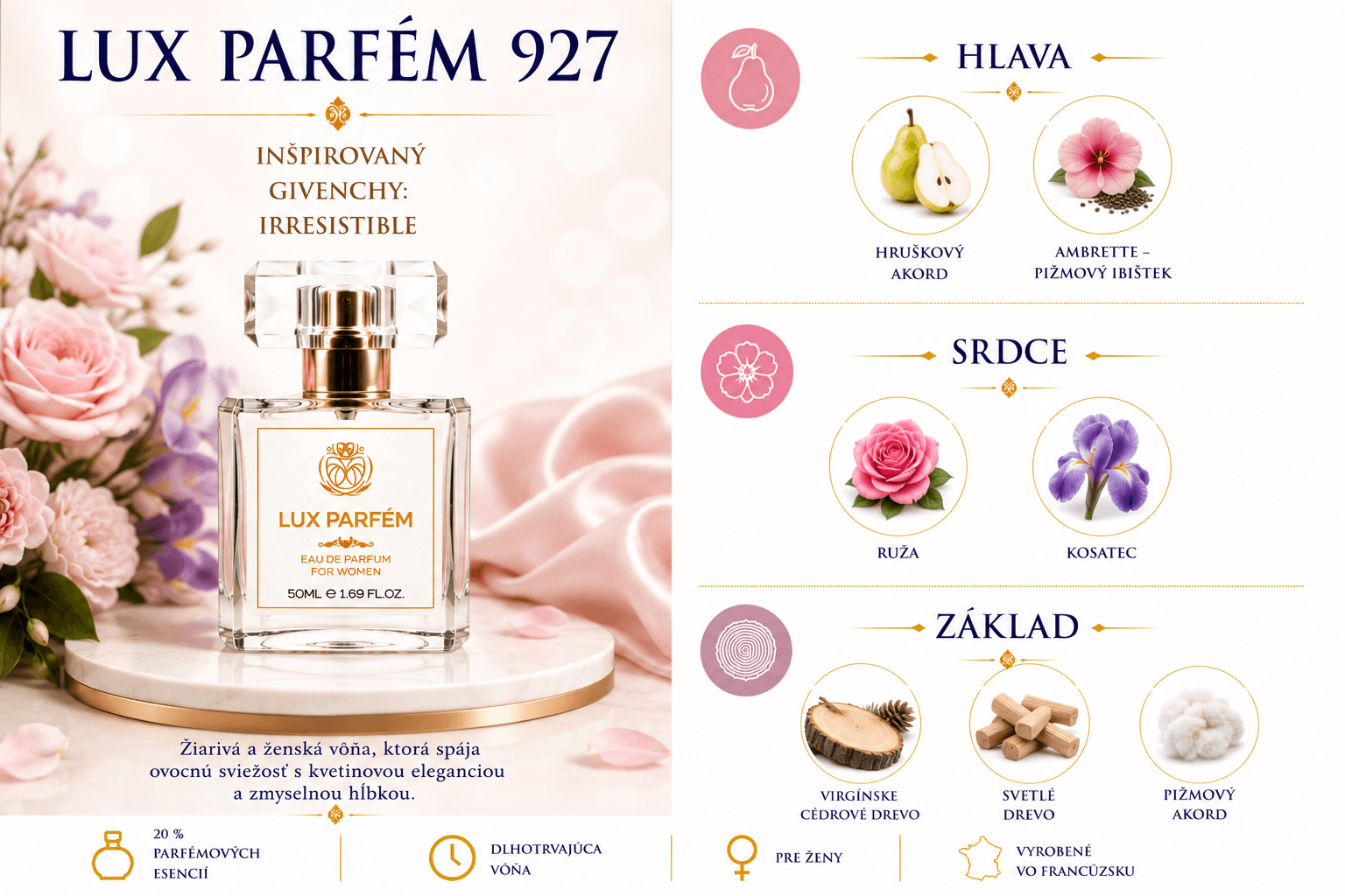 Lux Parfém 927 – Inšpirovaný Givenchy: Irresistible